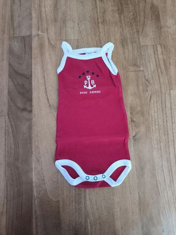 Body bretelles fines Petit Bateau 3mois