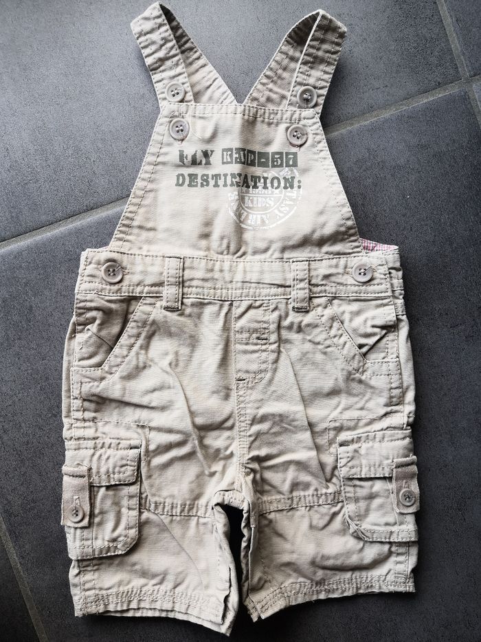 Salopette short garçon 6 mois