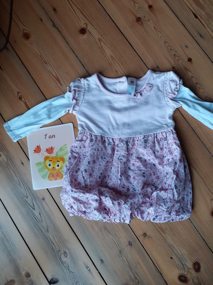 Robe à fleurs Babyclub 80