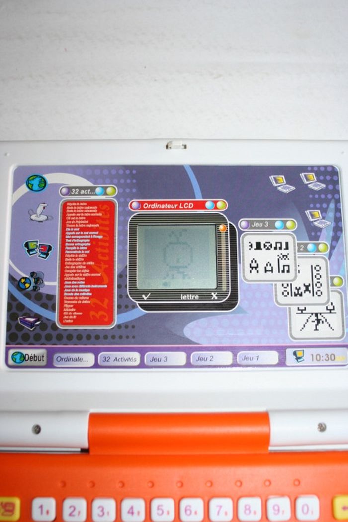 Ordinateur orange pour tout petit - photo numéro 2