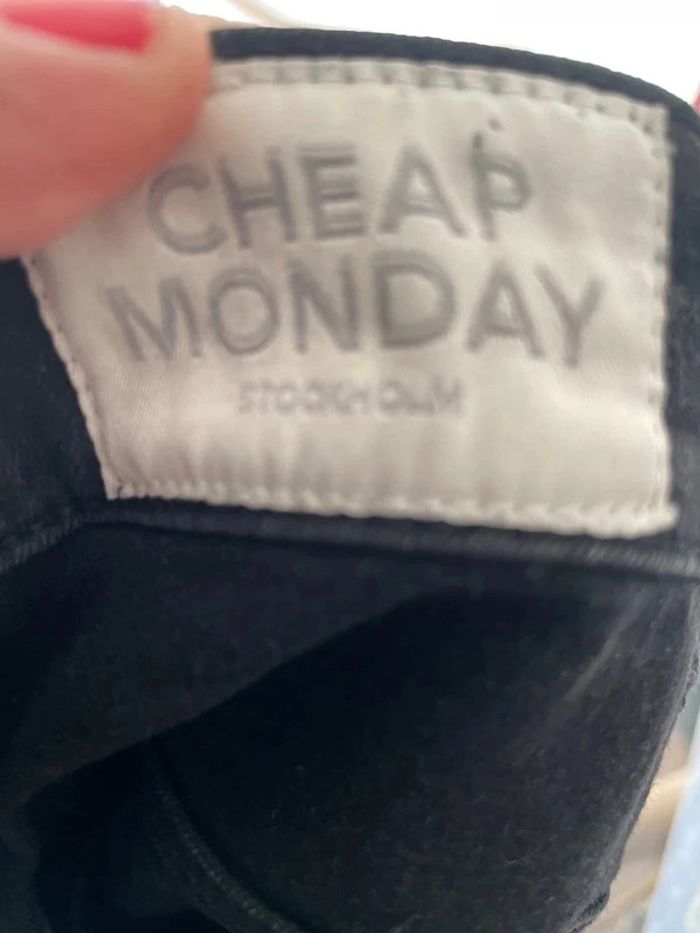jeans skinny Cheap Monday noir taille 30 - photo numéro 3