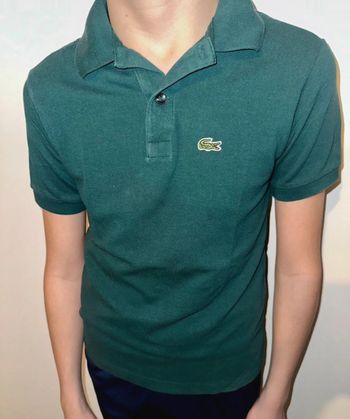 Polo Lacoste vert 10 ans