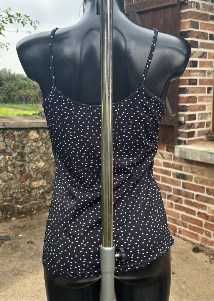 Débardeur noir à pois blancs – Taille 36 – Gémo - photo numéro 3