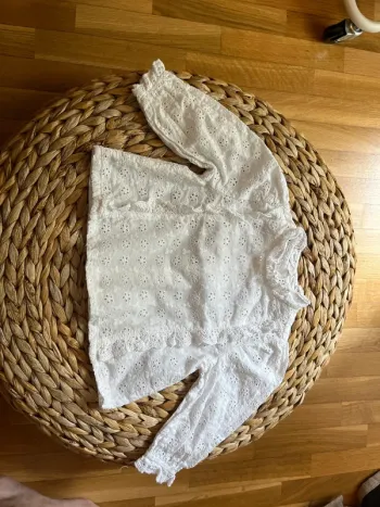 Chemisier Blanc Verbaudet 18mois 81 cm