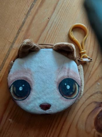 Porte monnaie renard en velours