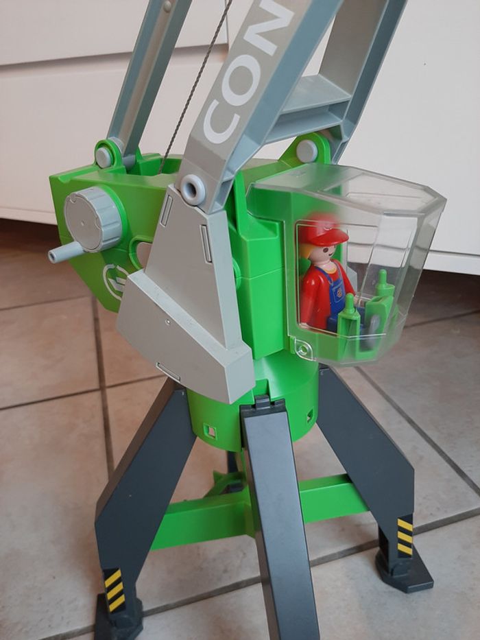 Playmobil grande grue portuaire 59 cm de haut de 2005 - photo numéro 3