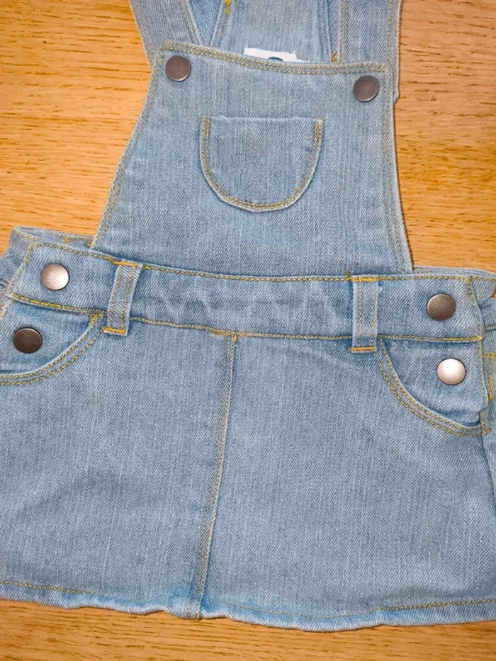 Robe en jean excellent état mots d'enfants 3 mois fille - photo numéro 2