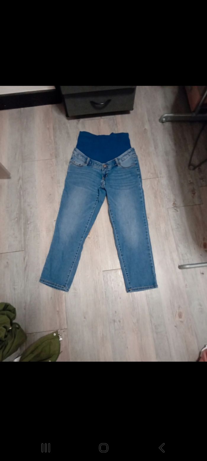 Pantalon 3/4 jeans grossesse