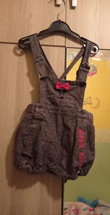 Salopette short minie taille 12 mois