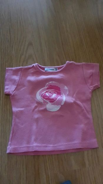 tee shirt okaidi 2 ans rose