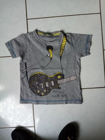 t-shirt manche courte guitare 4a