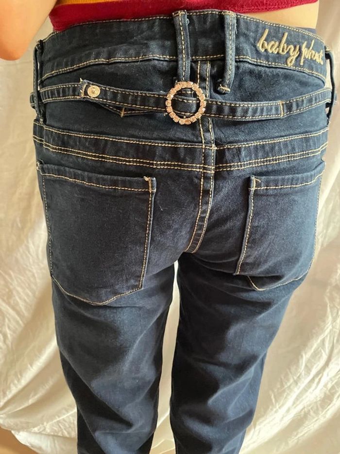 Pantalon en jean Baby Phat bleu taille M - photo numéro 3