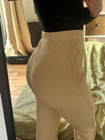 Pantalon évasé beige pimkie