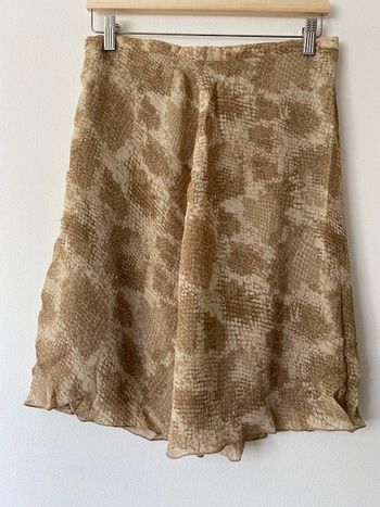 Jupe fluide motif peau de serpent