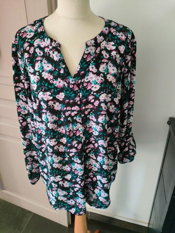 Blouse fleurie manches longues Modavista