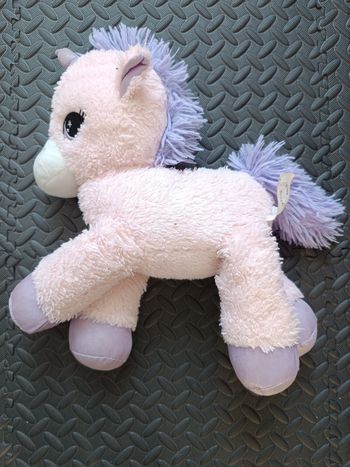 Peluche licorne rose et violette