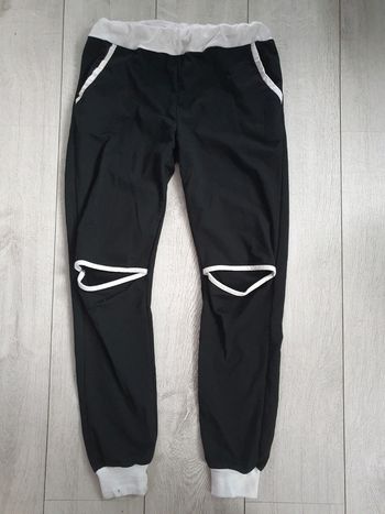 Pantalon Jogging Noir Et Blanc