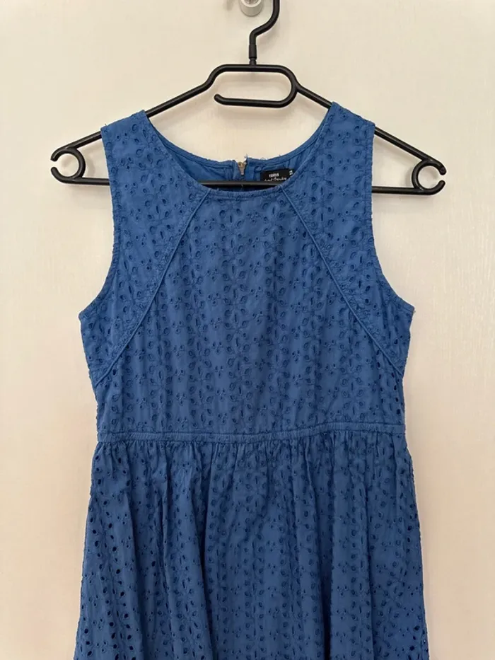Robe fille trapèze broderie chic fille été - photo numéro 4