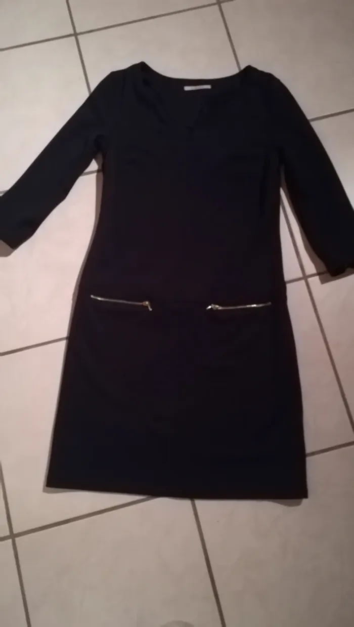 Robe marine camaïeu