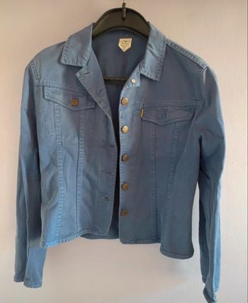 Veste en jean fin semi saison bleu T. M.