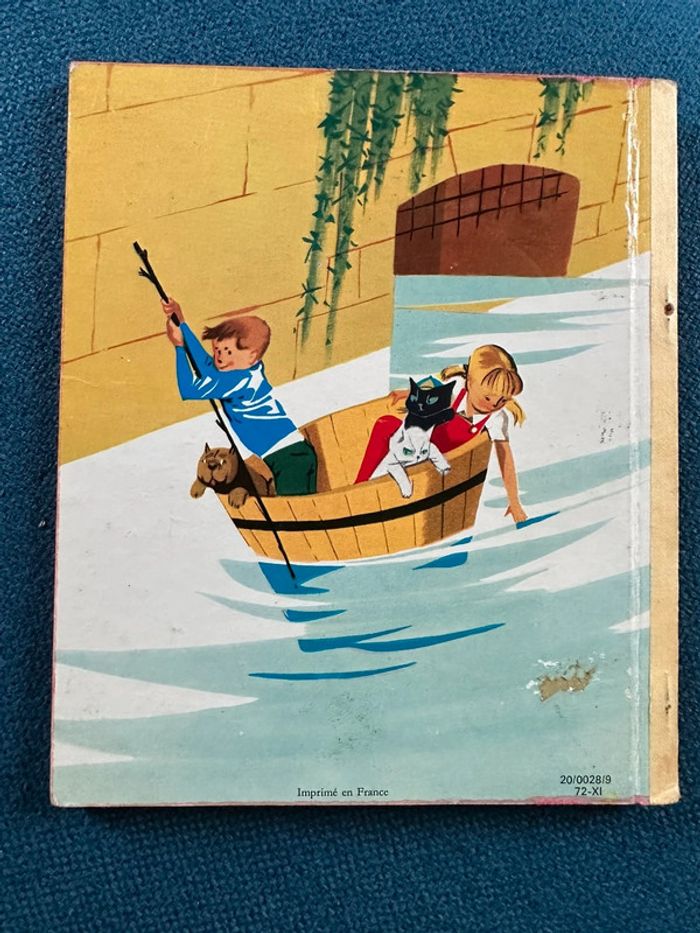 1972 Livre ancien cartonné Pierre Probst Caroline et son cousin voyage vintage carton - photo numéro 2