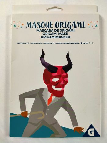 Masque origami diable