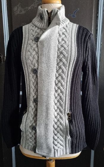 Gilet zippé et boutons taille XL Enzo Di Capri