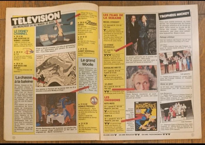 Ancien journal de mickey avec cadeau dinosaure N°1713 de 1985 vintage - photo numéro 3