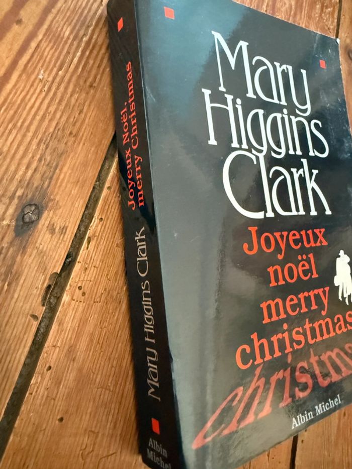 Grand livre ancien Mary Higgins Clark policier Joyeux Noël Merry Christmas Albin Michel - photo numéro 2