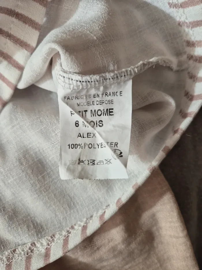 Ensemble chemise & pantalon P'tit Môme 6m - photo numéro 3