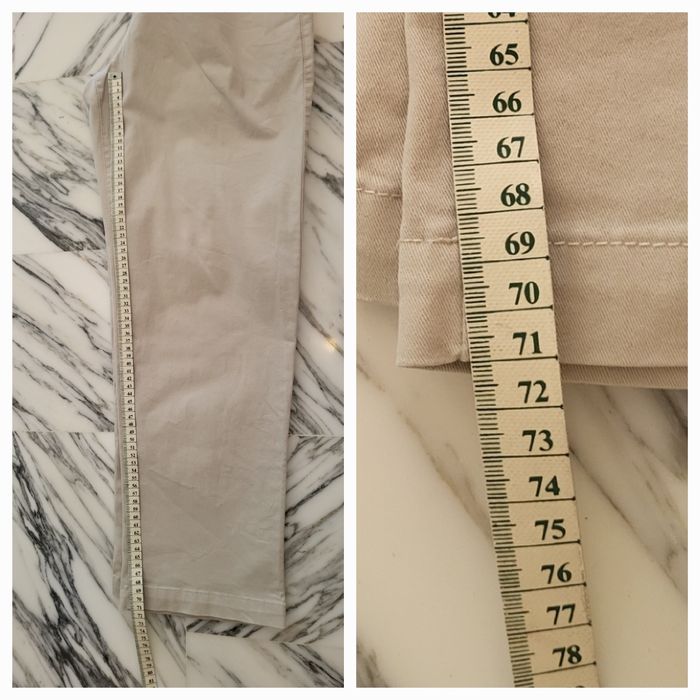 H&M Pantalon TEurXS- Beige -Coupe Regular Fit avec Taille à Passants, Elastiquée & Cordon en TBE - photo numéro 8