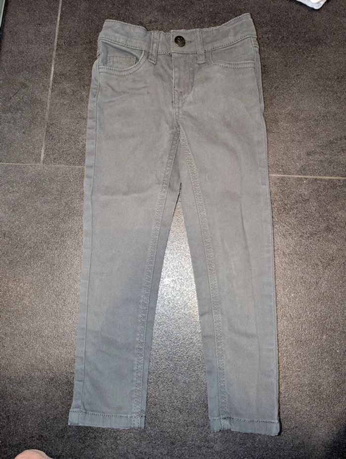 Pantalon slim gris fille 3 ans NEUF