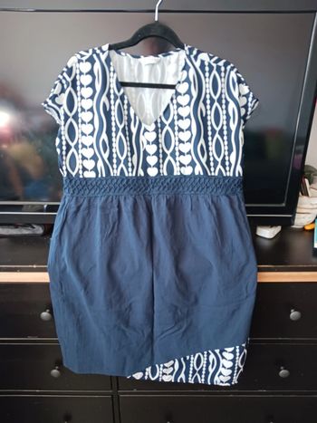 Tunique bleue blanche Taille XXL44