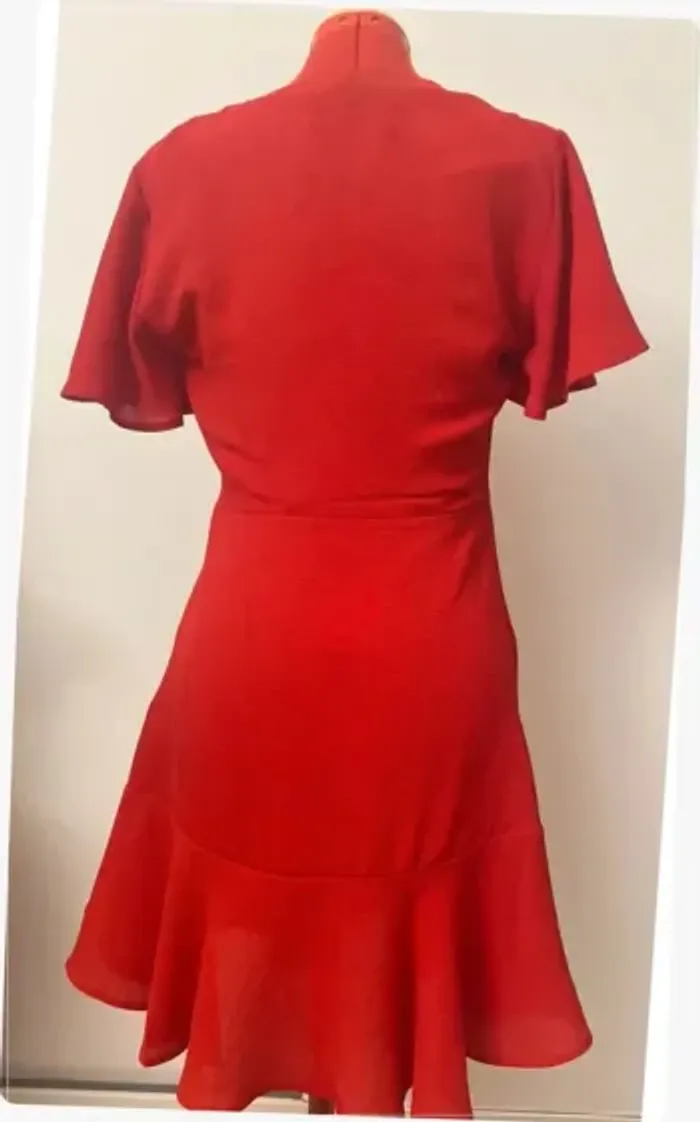 Robe rouge volant Pepe Jeans - photo numéro 5