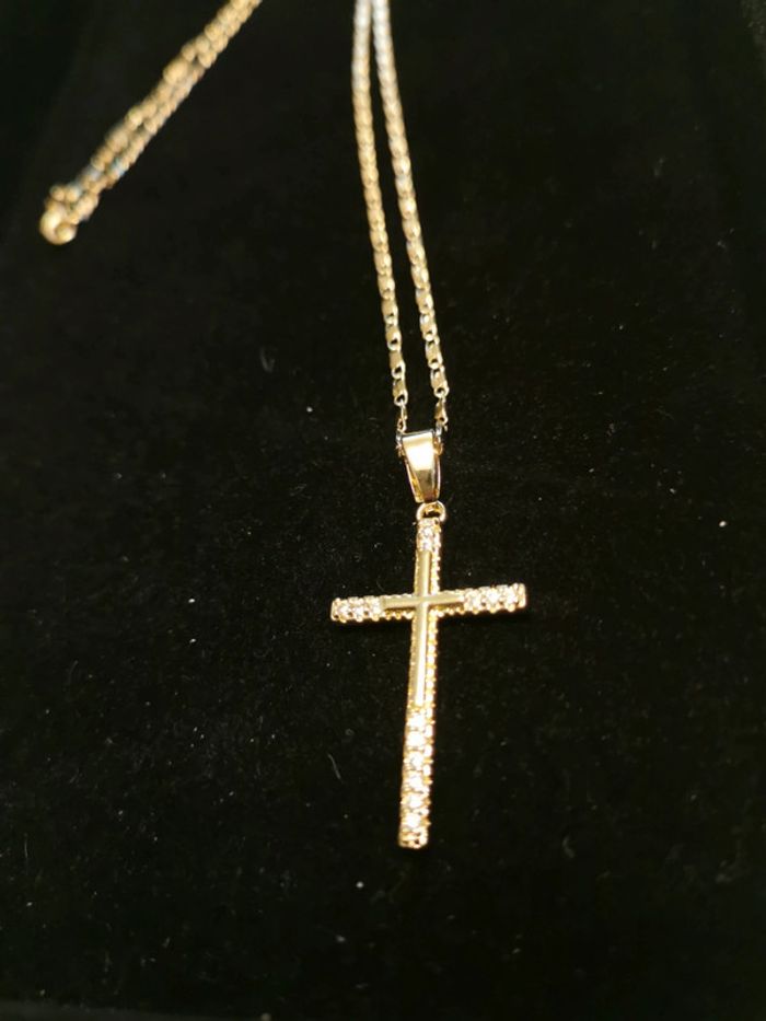 Collier et pendentif spirituel croix chrétienne - photo numéro 2