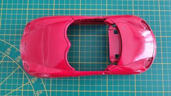 Carcasse carrosserie pièce détachée miniature Maisto Porsche Boxster 1/18 1/18e 1/18ème #C01