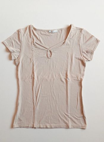 T-shirt col fantaisie