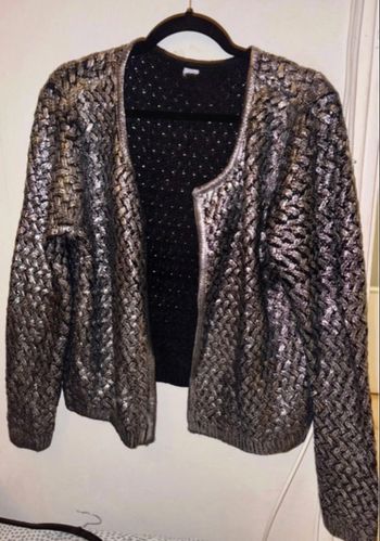Cardigan argenté