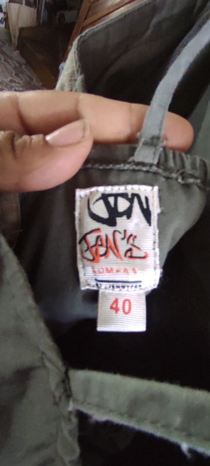 Robe style jeans courte verte - photo numéro 6