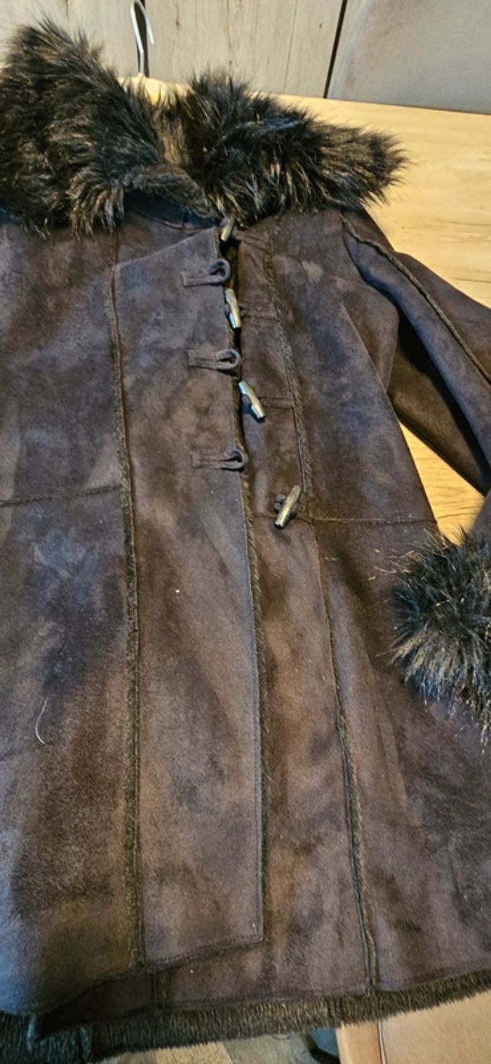 Manteau mi long, femme, 3 Suisse Collection,taille 42, nickel - photo numéro 7