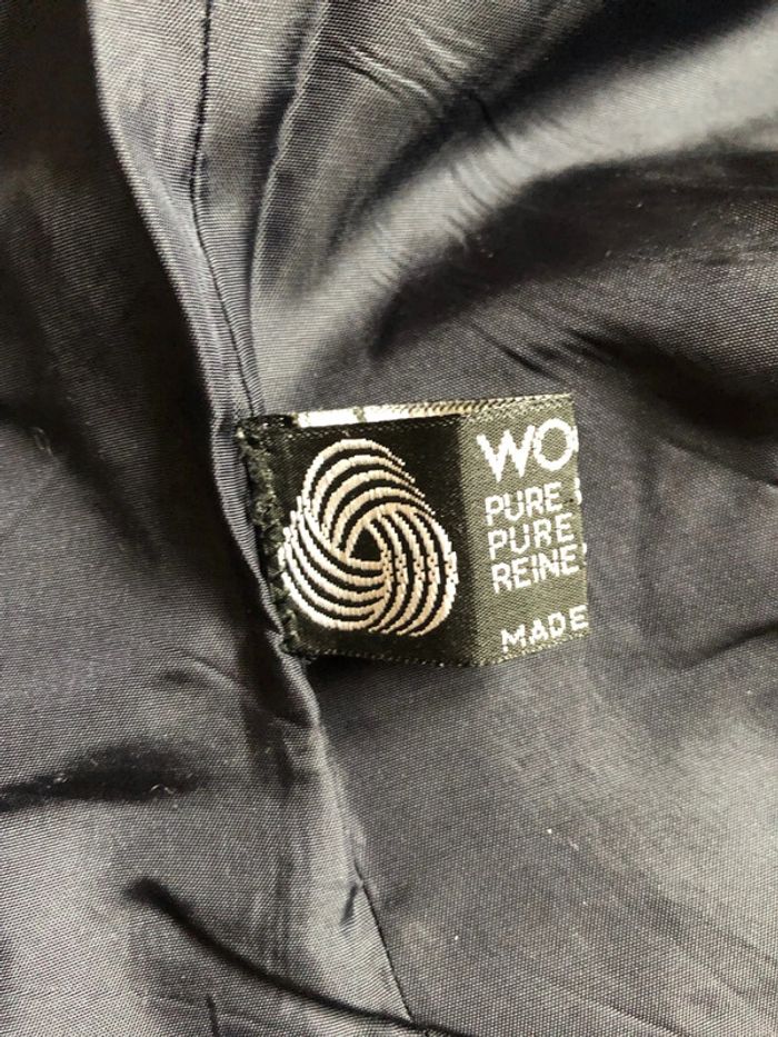 🔷Blazer vintage pure laine vierge Woolmark Check pattern blazer made in France 🇫🇷 - photo numéro 12