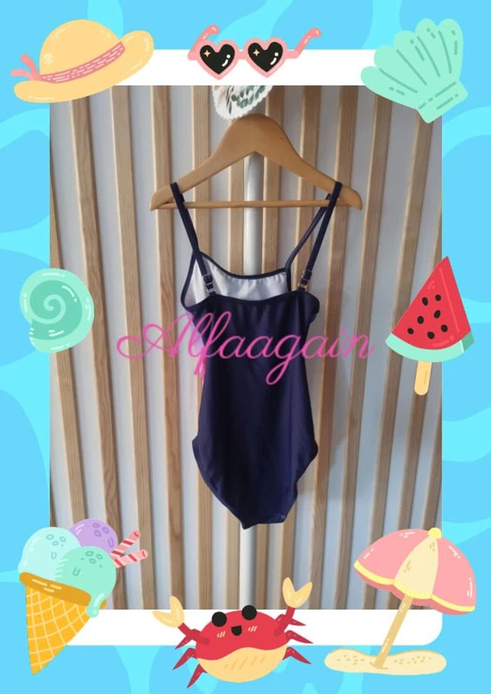 Maillot de bain cheval violet 10ans - photo numéro 4