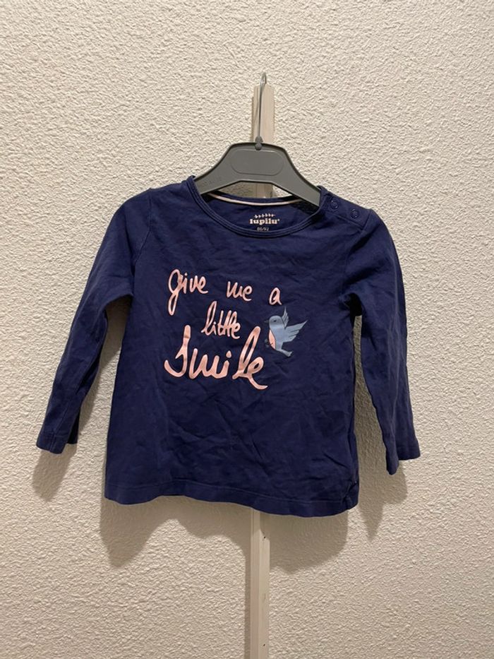 T shirt manches longues 12-24 mois lupilu