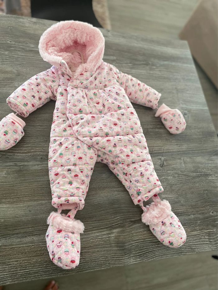 Combi pilote bébé Kenzo 3 mois rose - photo numéro 2