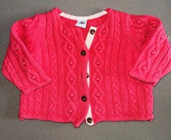 Gilet rose petit bateau - 6 mois