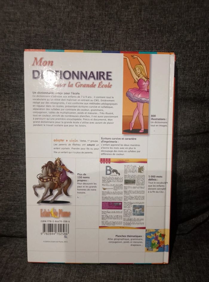Livre enfant - Mon dictionnaire pour la Grande école - photo numéro 2