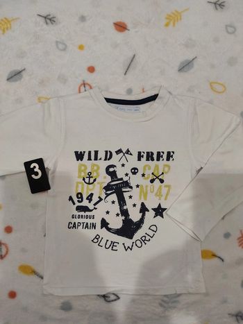 Tee-shirt manches longues Gémo 3 ans