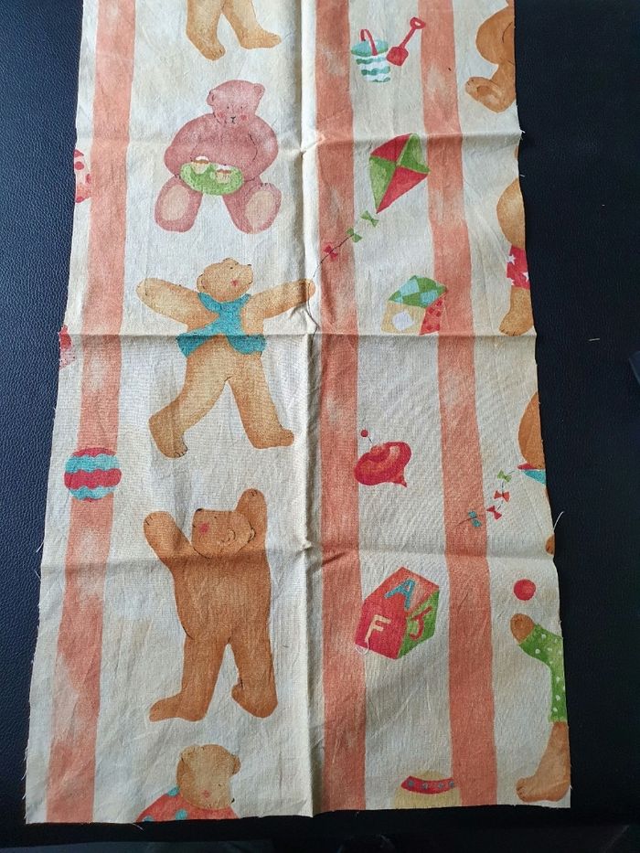 Tissu coton oursons 59x30cm