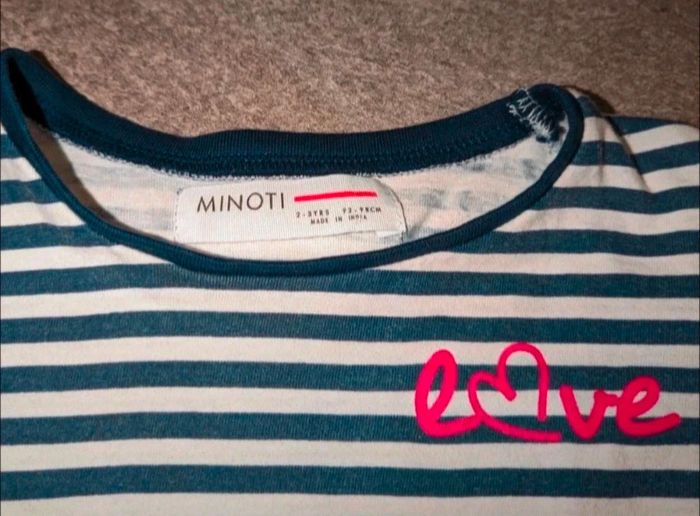 Robe à manches longues marinière bébé fille 2/3 ans - photo numéro 2