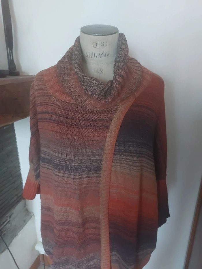 poncho couleur automne - photo numéro 2